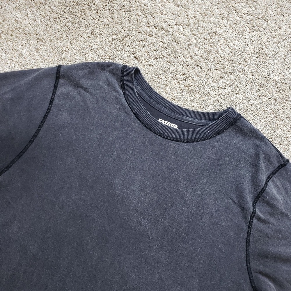 RSQ Shirt Mens Small Gray Boxy Tee Tagless Cotton Relaxed Basic Short Sleeve Gym